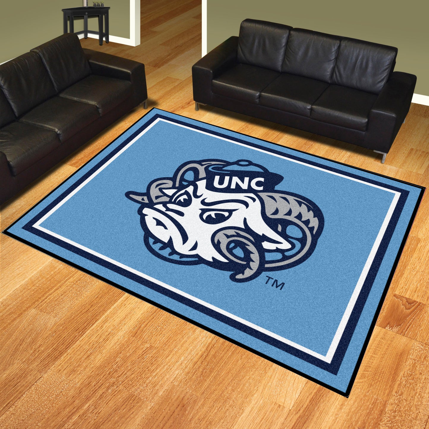 North Carolina Tar Heels 8x10 Rug with Ram Logo by Fanmats