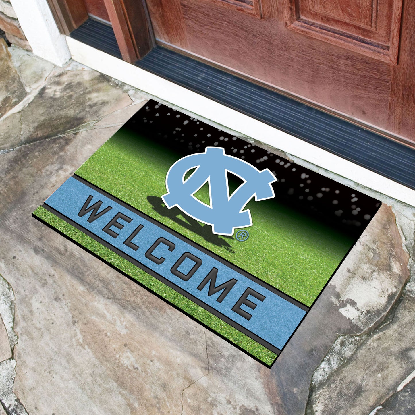 North Carolina Tar Heels Crumb Rubber Door Mat with NC Logo by Fanmats