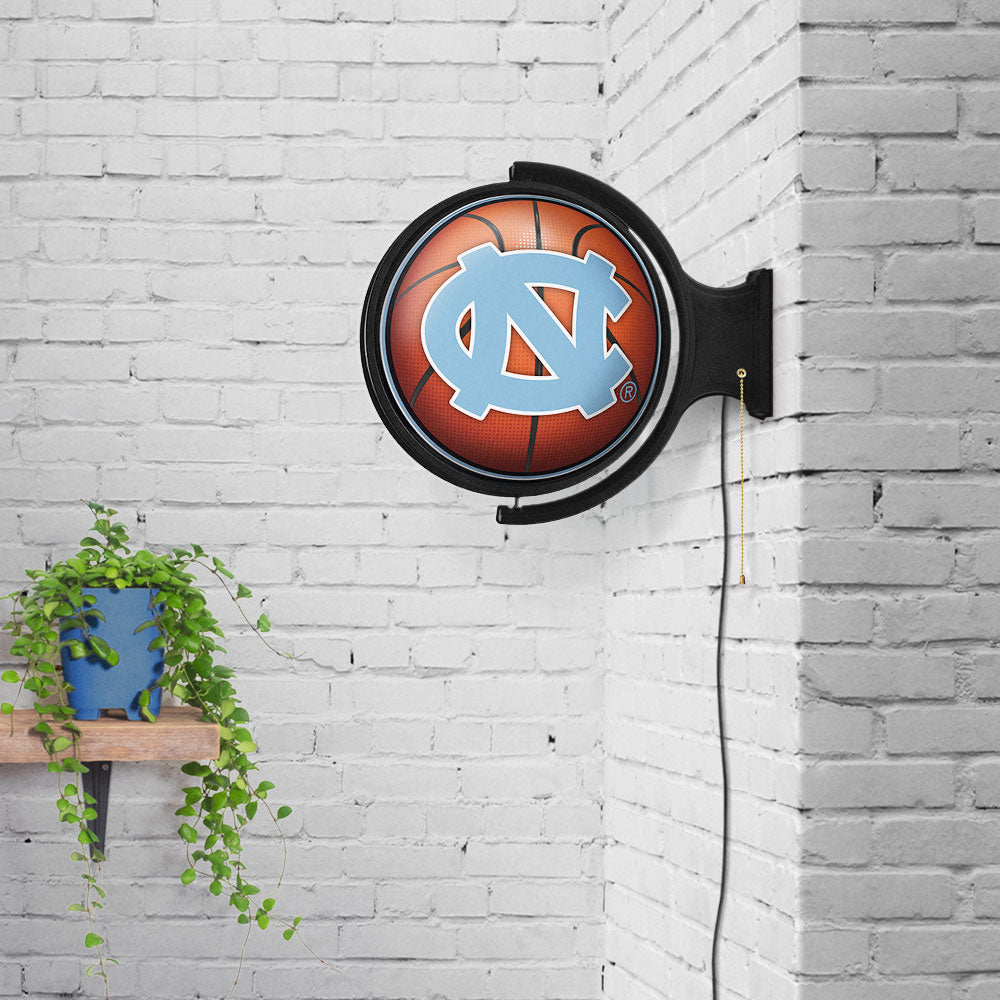 North Carolina Tar Heels: Basketball - Original Round Rotating Lighted Wall Sign