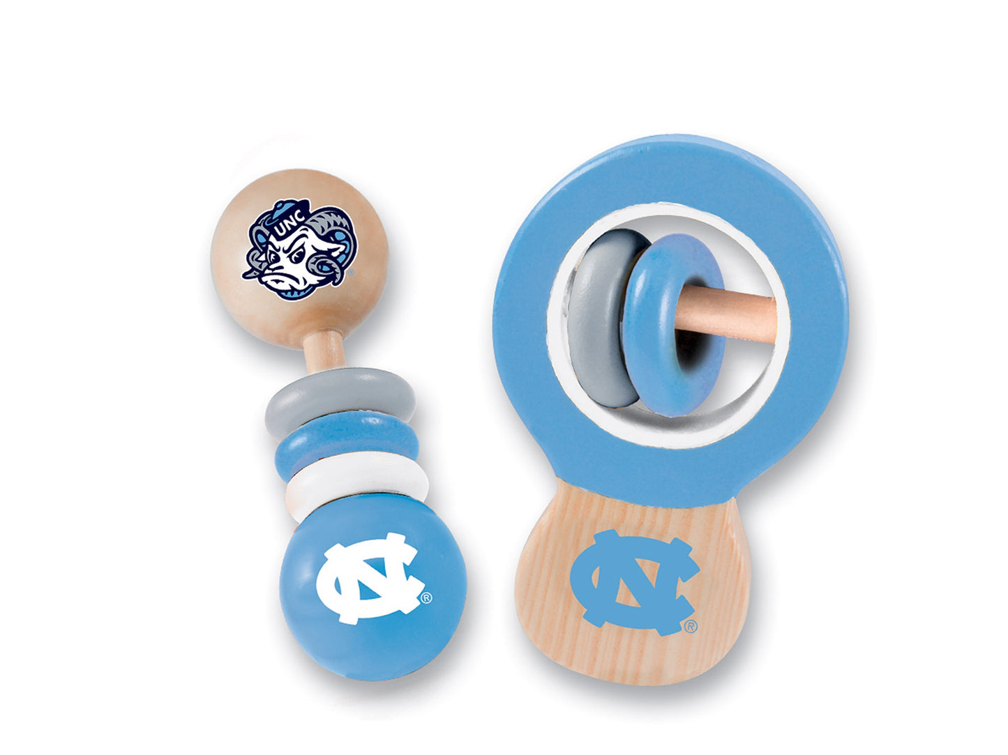 North Carolina Wood Rattle Set from Masterpieces Offically Licensed