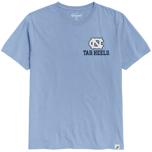 UNC Tar Heels Carolina Blue Left Chest Embroidered T-shirt by League