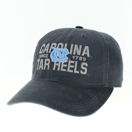 Carolina Tar Heels Adjustable Adult Hat in Waxed Cotton