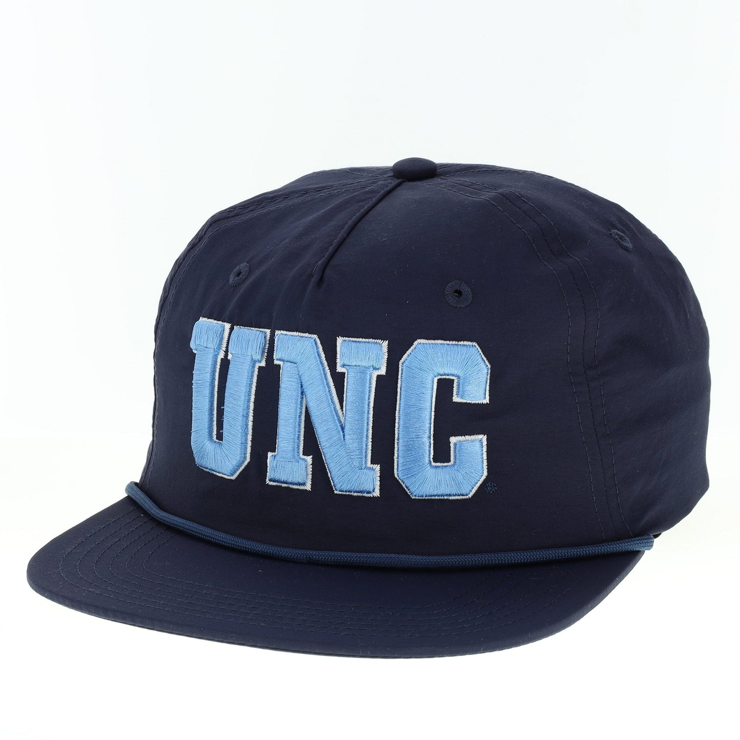 UNC Navy Blue CHILL Hat in Athletic Material Flat Bill with Cord – Shrunken  Head