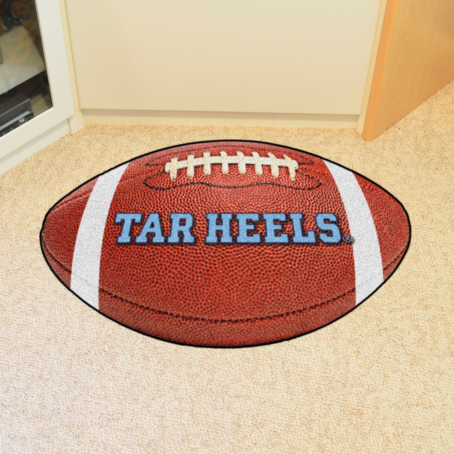 North Carolina Tar Heels Football Mat with Tar Heel Logo by Fanmats