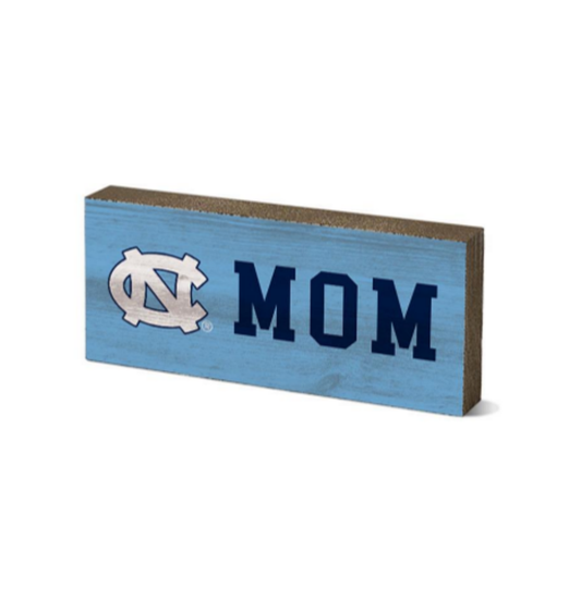 UNC Mom Desk Top Wooden Block