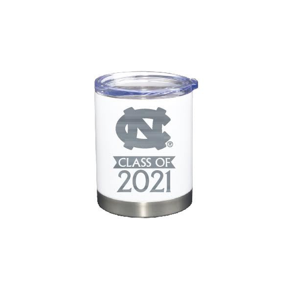 UNC Chapel Hill Class of 2021 Small Stainless Steel Tumbler 12 oz White