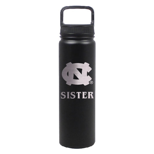 UNC Sister Water Bottle Stainless Steel Black 24 oz