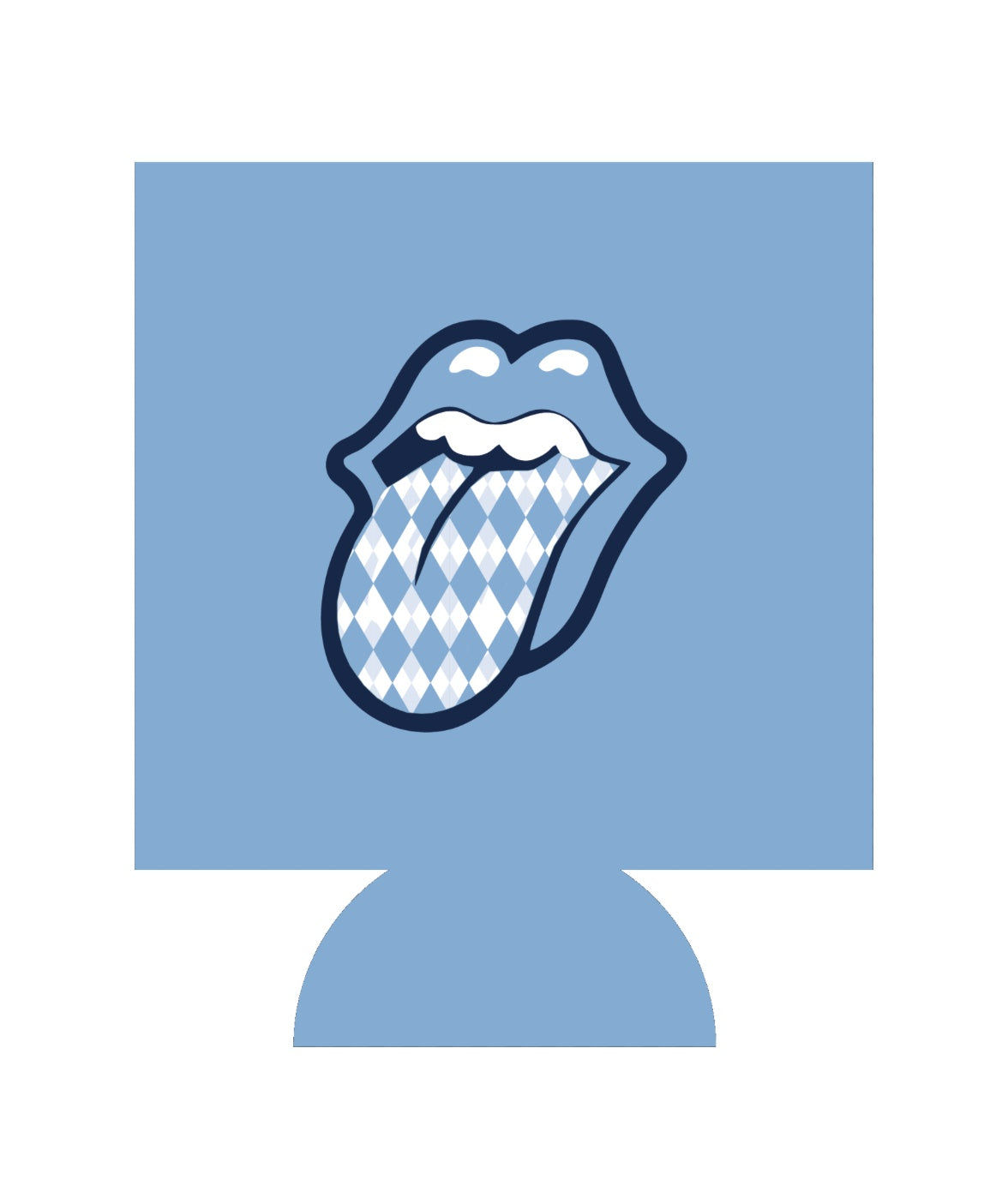 SHB Logo and Argyle Tongue Two-Sided Koozie