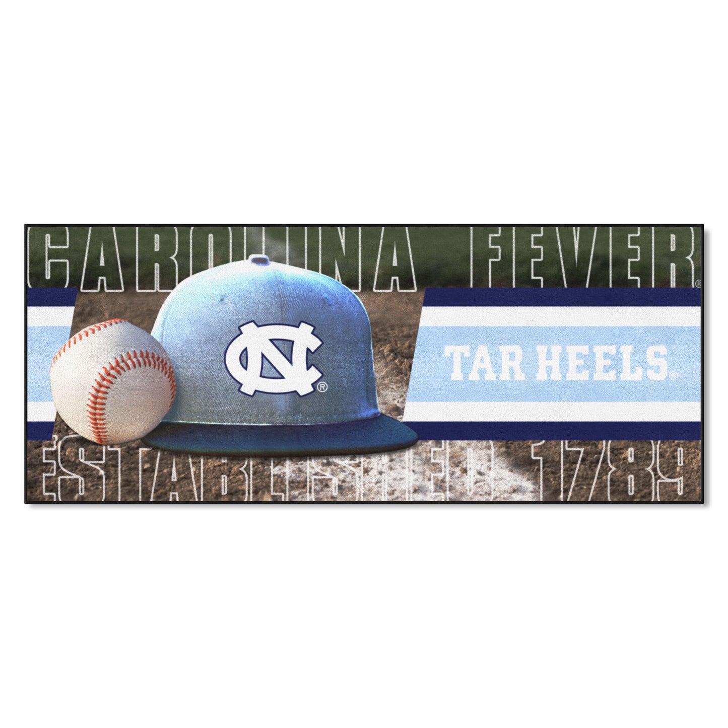 North Carolina Tar Heels Baseball Runner with Ram Logo by Fanmats