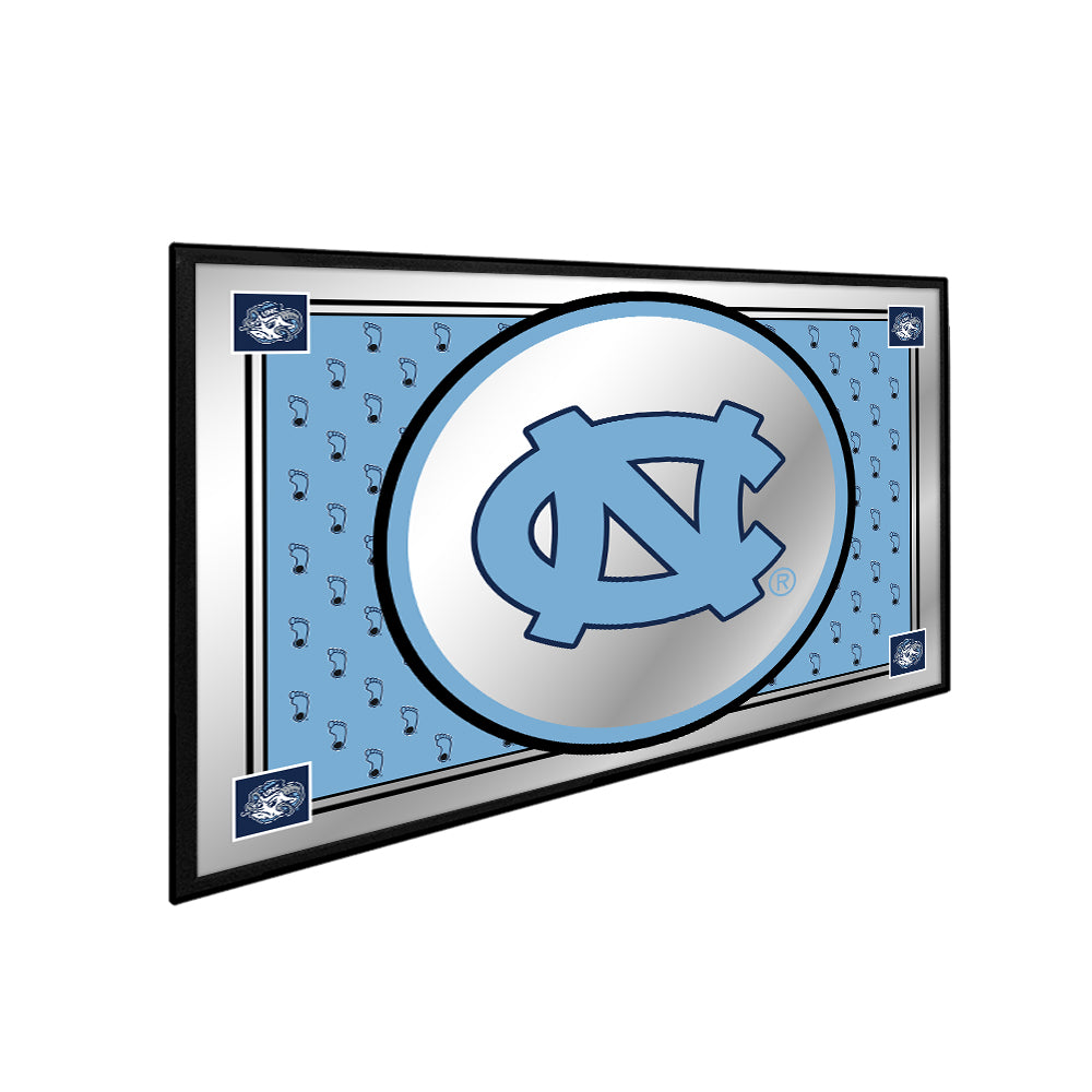 North Carolina Tar Heels: Team Spirit - Framed Mirrored Wall Sign Carolina Blue