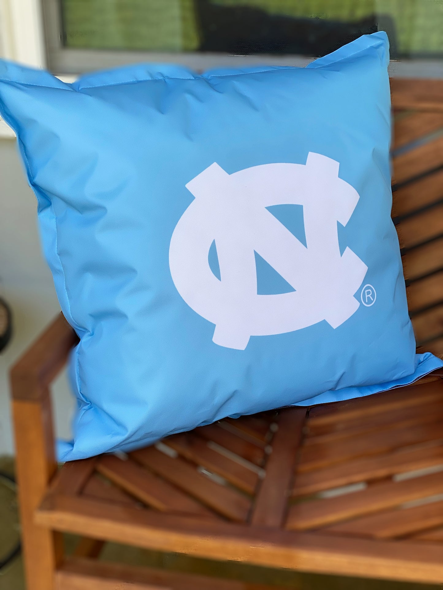 North Carolina Tar Heels Outdoor Throw Pillow Size Large