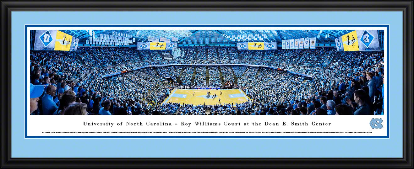 North Carolina Tar Heels Basketball Panoramic Picture of the Dean Dome