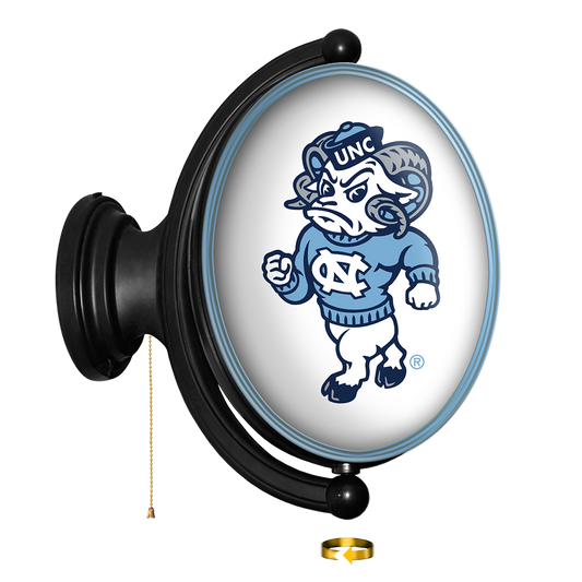 North Carolina Tar Heels: Mascot - Original Oval Rotating Lighted Wall Sign White