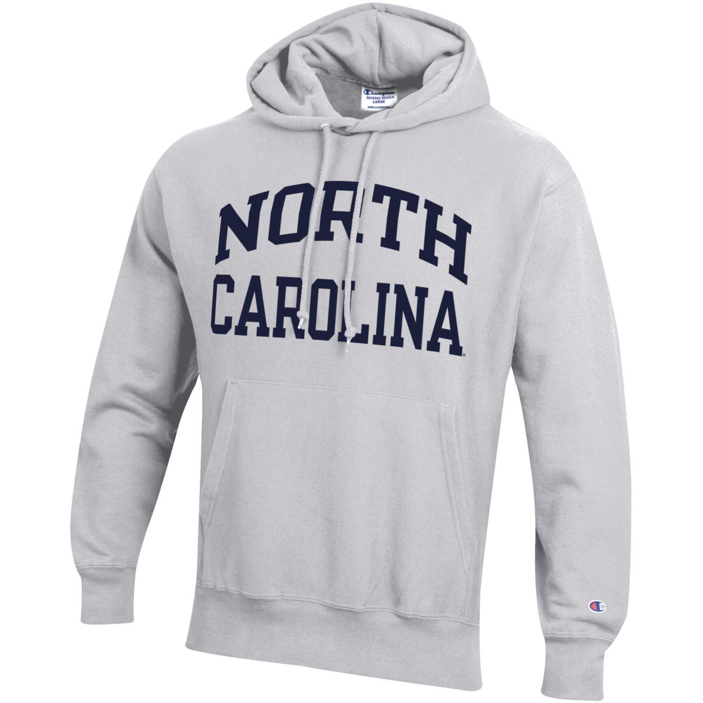 North Carolina Reverse Weave Hoodie in Ash by Champion