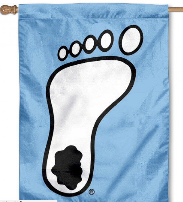 North Carolina Tar Heels Sewing Concepts UNC Foot House Banner