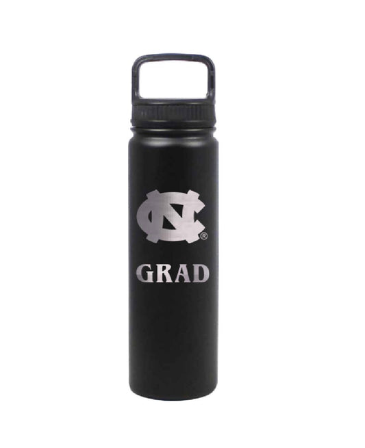 UNC Grad Water Bottle Stainless Steel 24 Oz