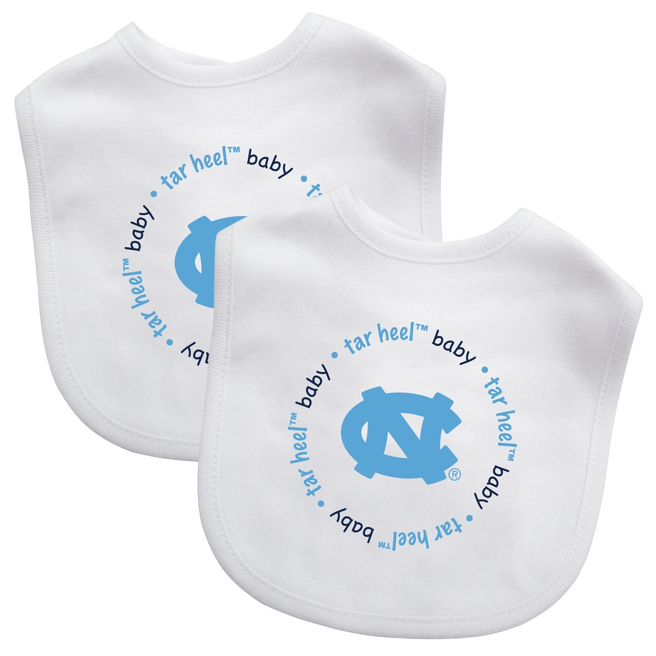 North Carolina Baby Bibs 2-Pack from Masterpieces Officially Licensed