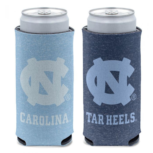 North Carolina Tar Heels Heathered 12oz Slim Can Cooler