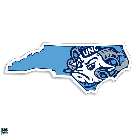 UNC Rameses in North Carolina Decal Sticker