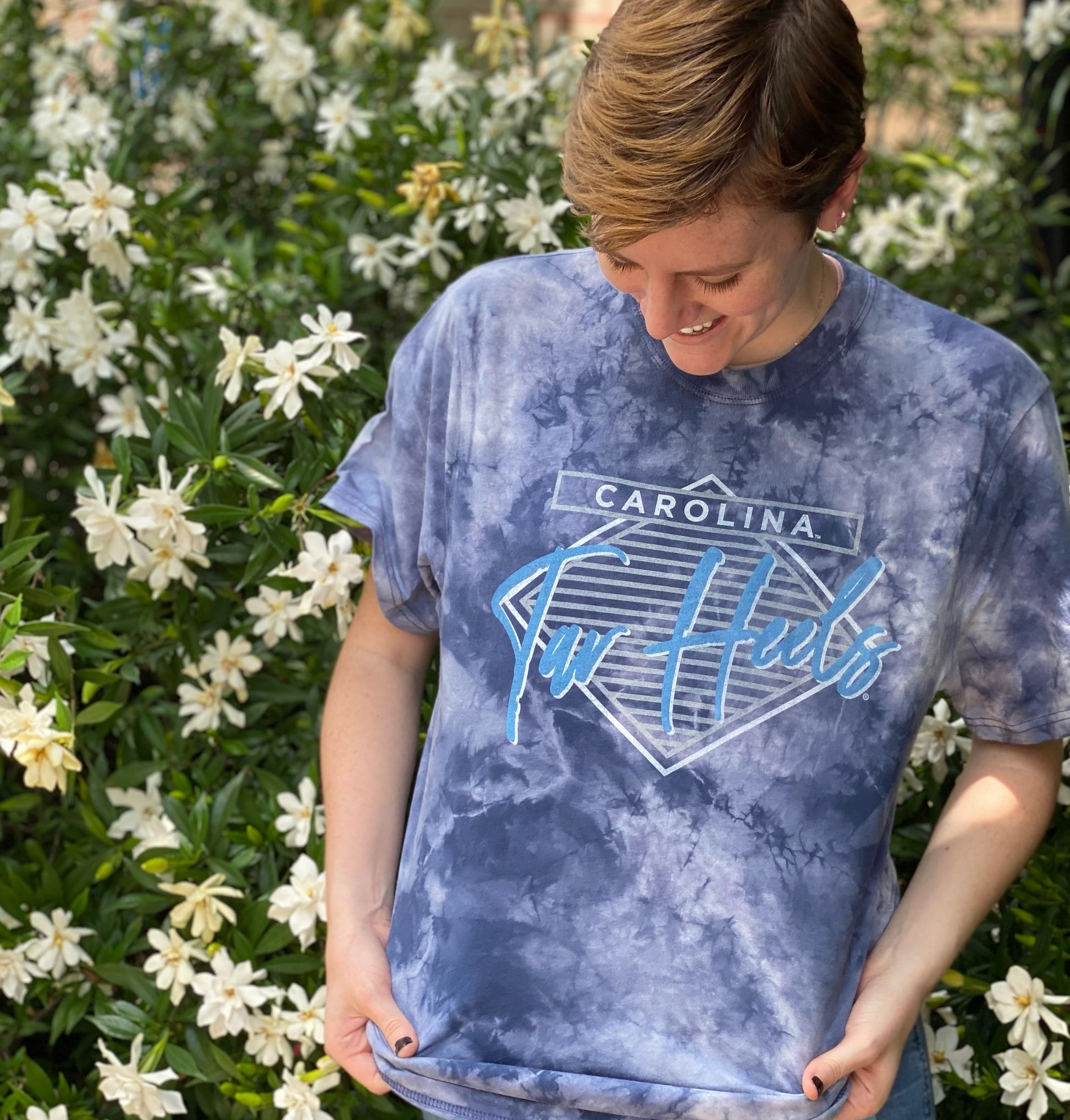 League UNC Tar Heels Tie Dye T-Shirt by L2 2x