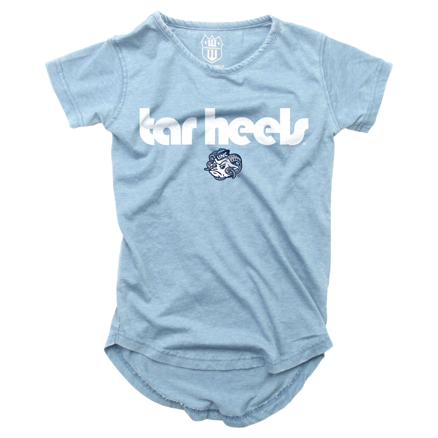 UNC Girls Burn Out Boat Neck Tunic Kid's T-Shirt