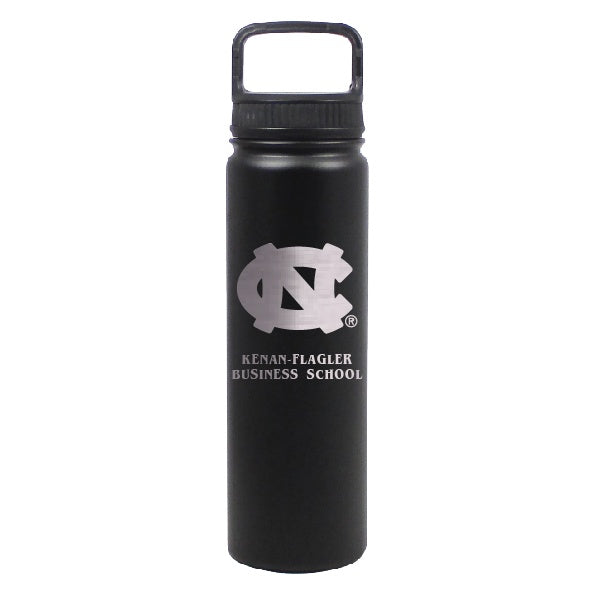 UNC Kenan Flagler Business School Water Bottle Stainless Steel Black 24 oz