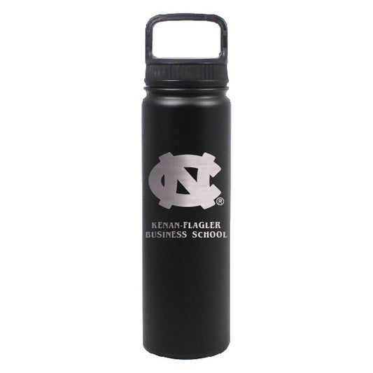 UNC Kenan Flagler Business School Water Bottle Stainless Steel Black 24 oz