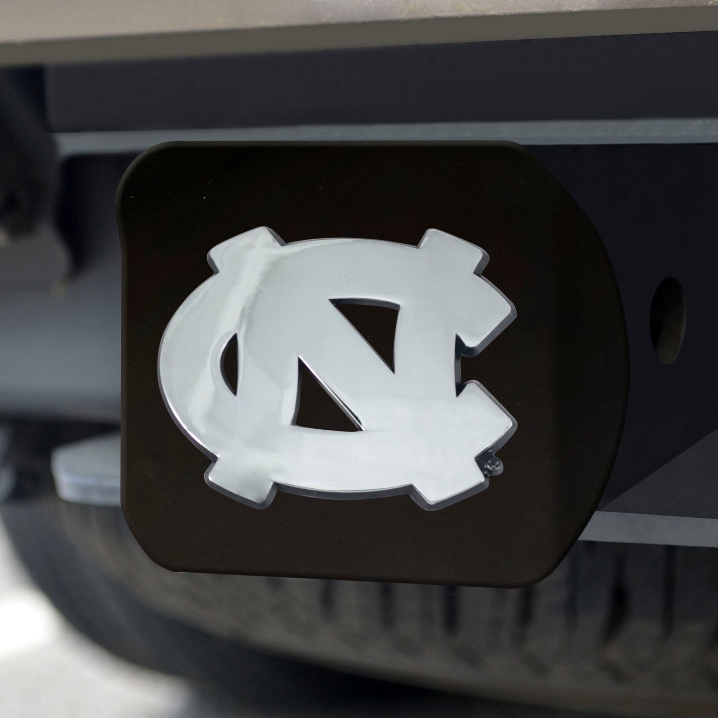 North Carolina Tar Heels Hitch Cover - Black with 'NC' Primary Logo by Fanmats