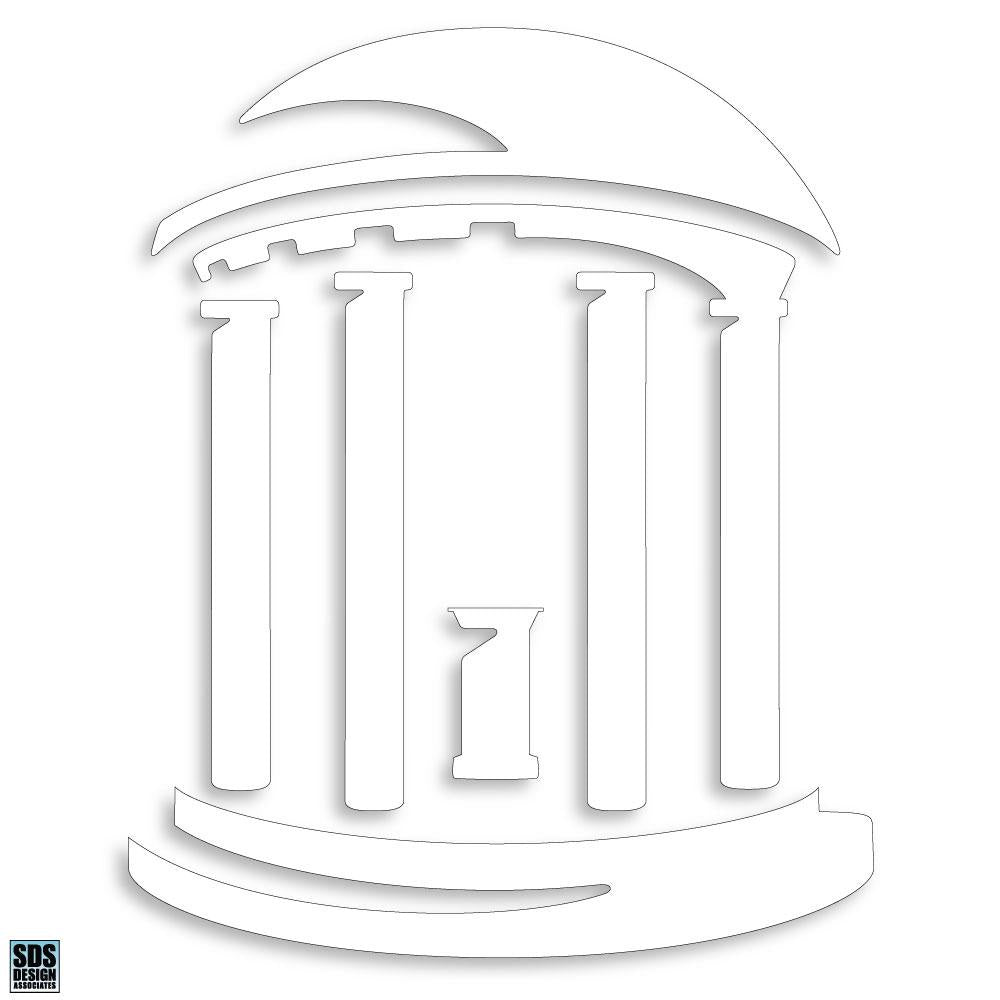 UNC White Old Well Decal Sticker 3"