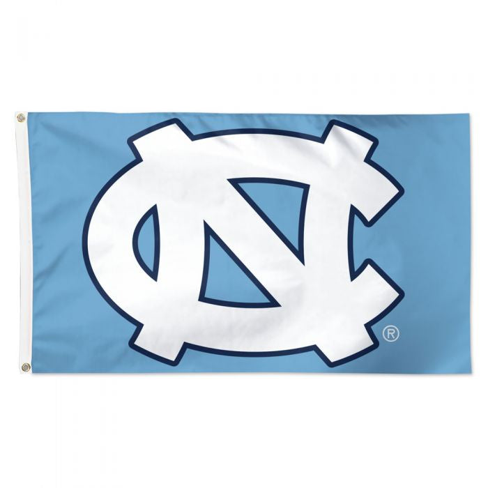UNC Tar Heels Interlock Carolina Blue Flag 3x5