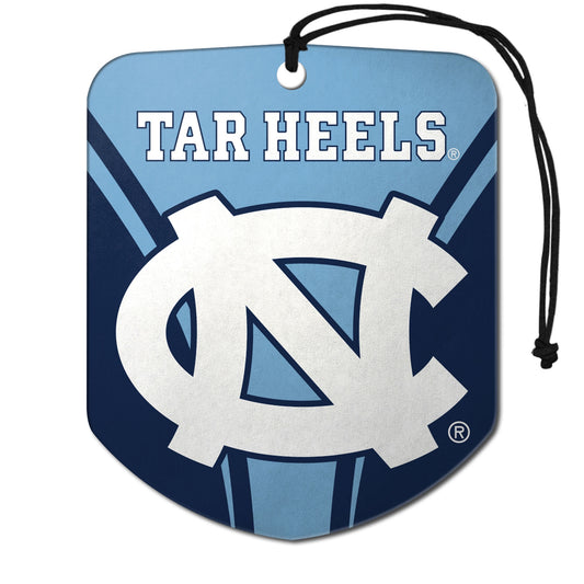 North Carolina Tar Heels Air Freshener 2-pk with NC Logo & Wordmark by Fanmats