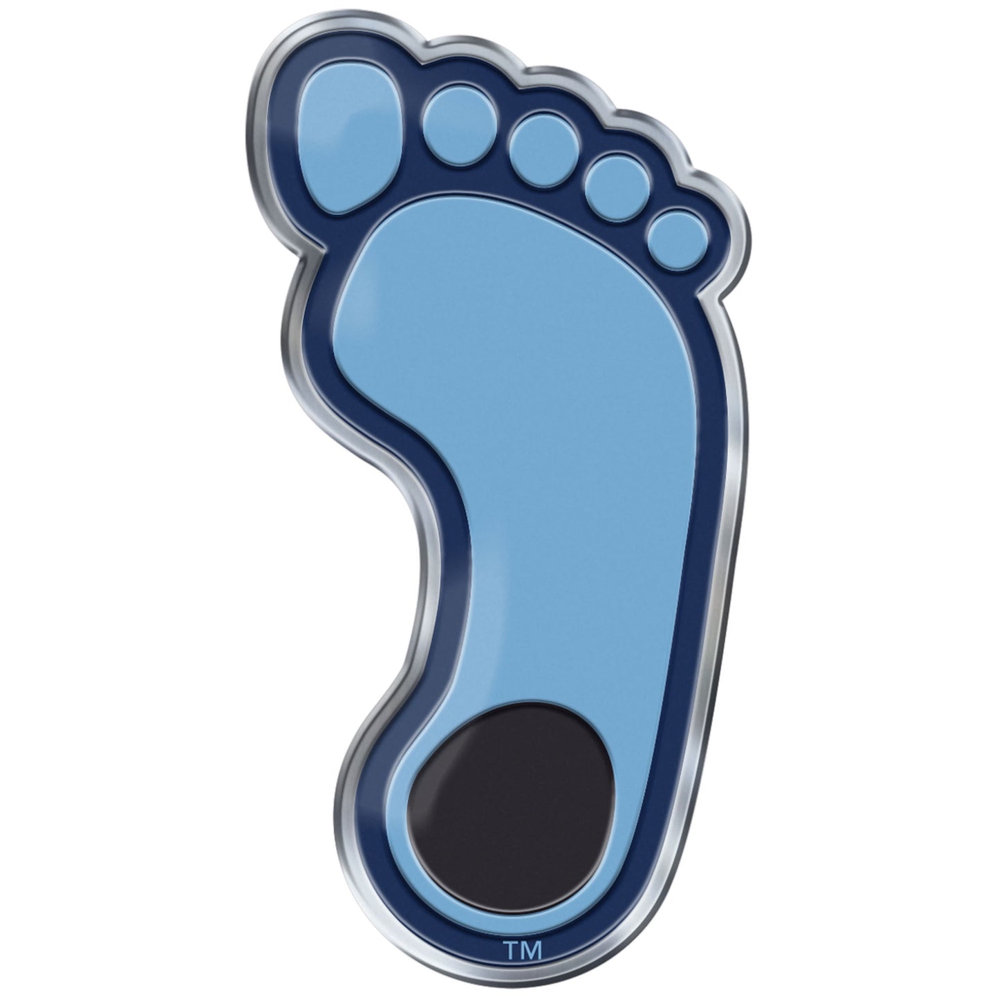 North Carolina Tar Heels Embossed Color Emblem 2 with Tar Heel Foot Alternate Logo by Fanmats
