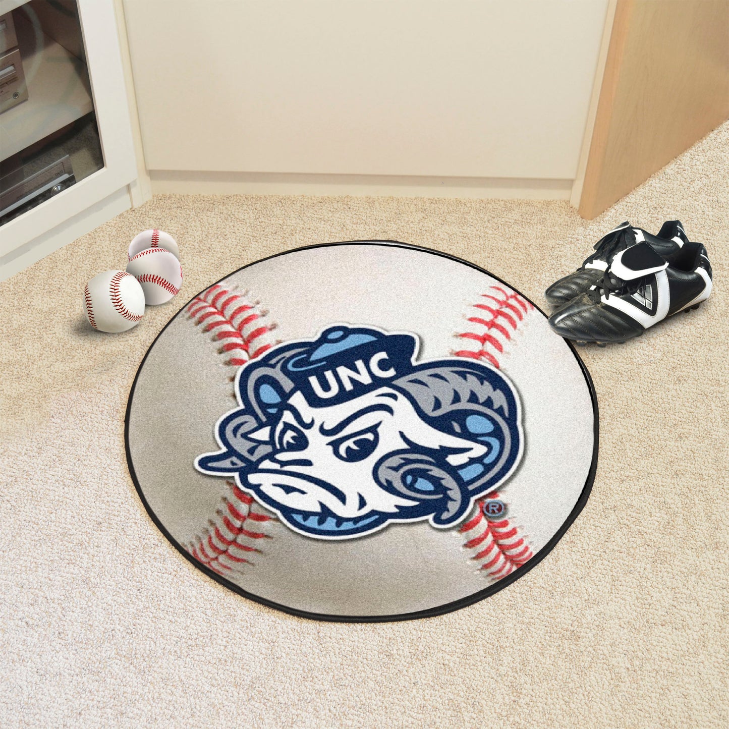 North Carolina Tar Heels Baseball Mat with Ram Logo by Fanmats