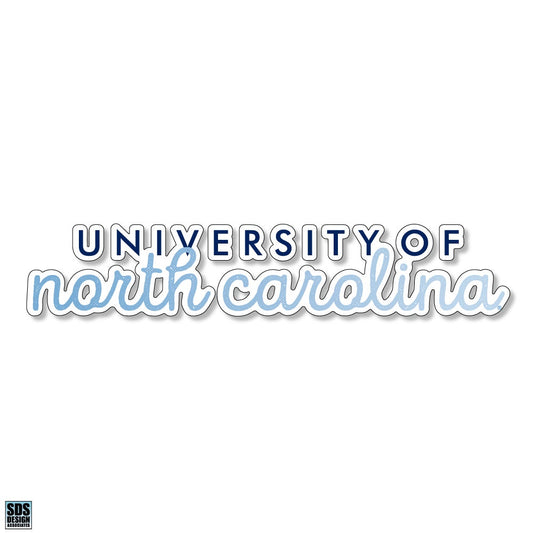 University of North Carolina Script Decal Sticker