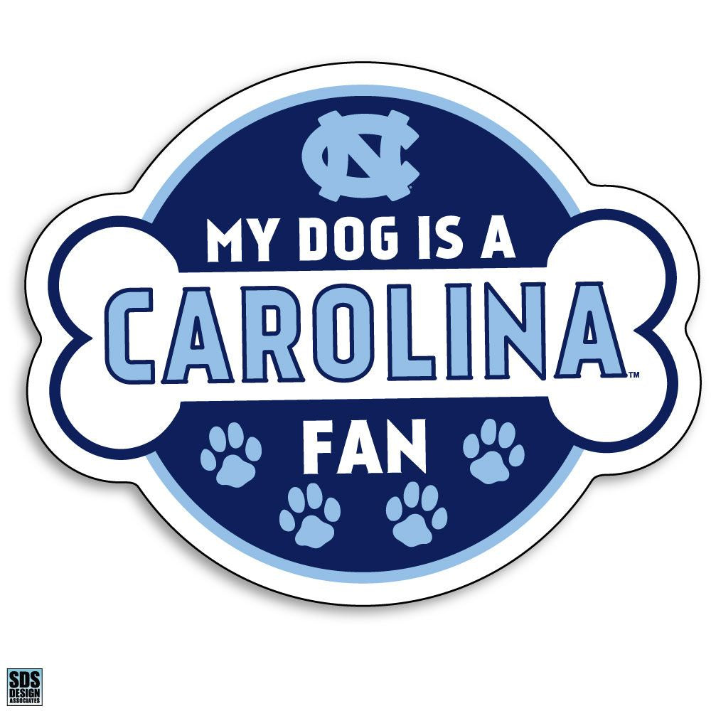 UNC Tar Heels My Dog is a Carolina Fan Decal Sticker 6"