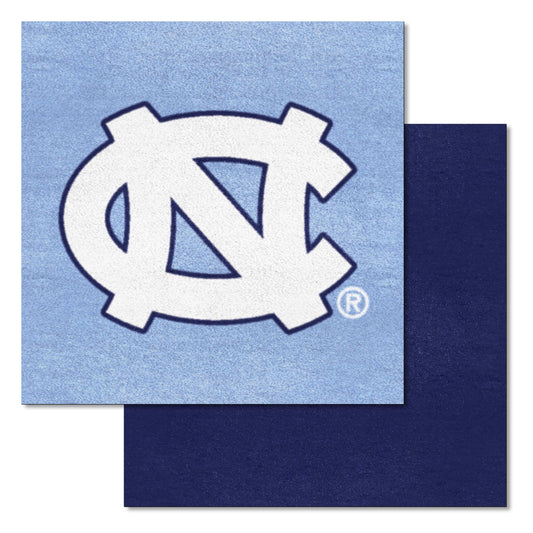North Carolina Tar Heels Team 20 pcs Carpet Tiles with NC Logo by Fanmats