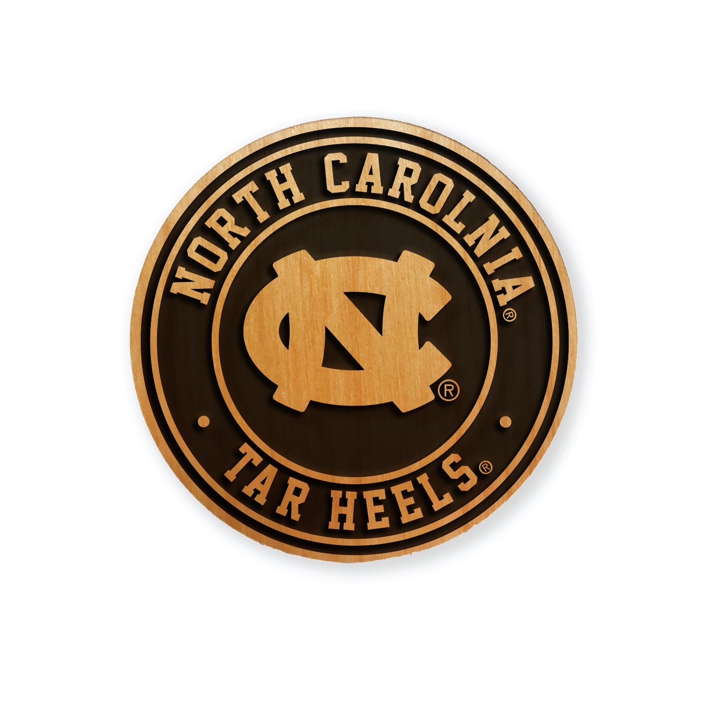 North Carolina Tar Heels Round Coasters Set of 4