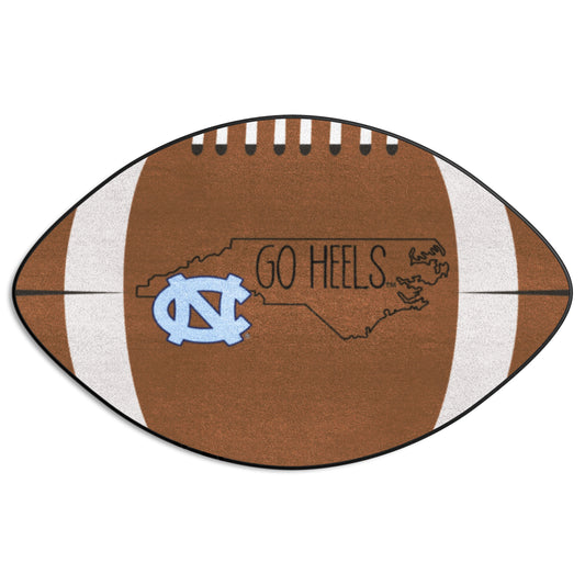 North Carolina Tar Heels Southern Style Football Mat with NC Logo by Fanmats