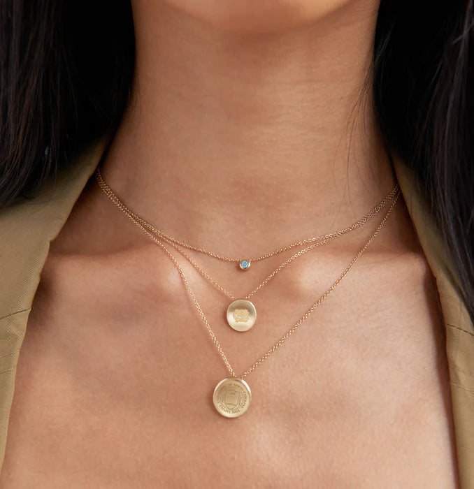 UNC Seal Necklace in Florentine Petite by Kyle Cavan Gold