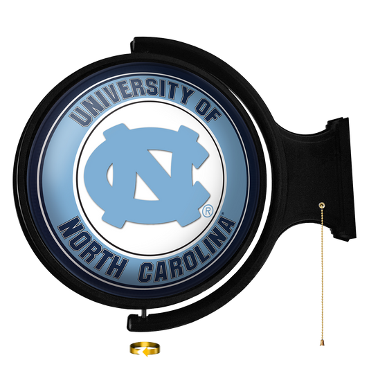 North Carolina Tar Heels: Original Round Rotating Lighted Wall Sign