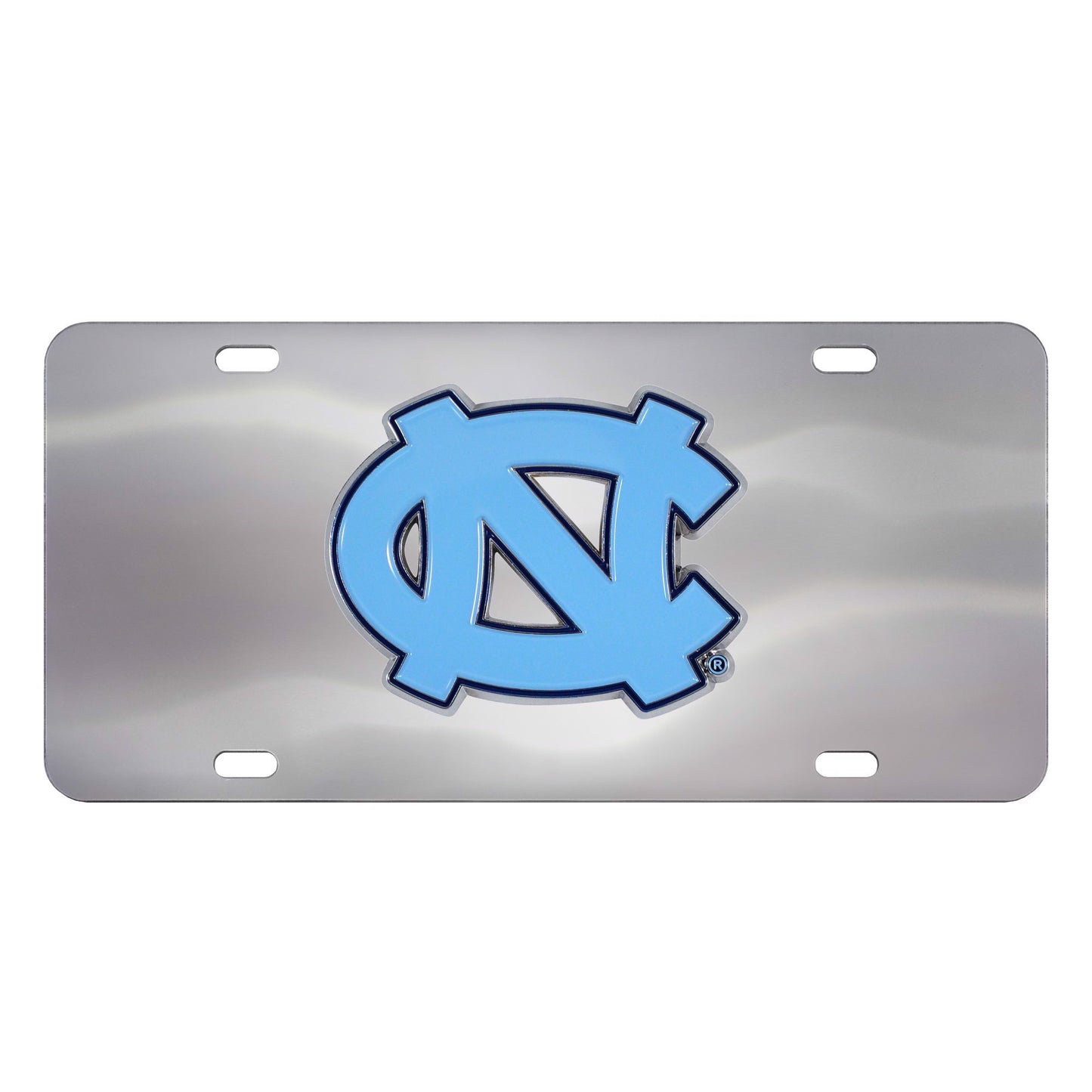 North Carolina Tar Heels 3D Chrome UNC License Plate