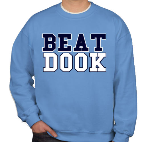 Beat Dook Crewneck Sweatshirt in Carolina Blue
