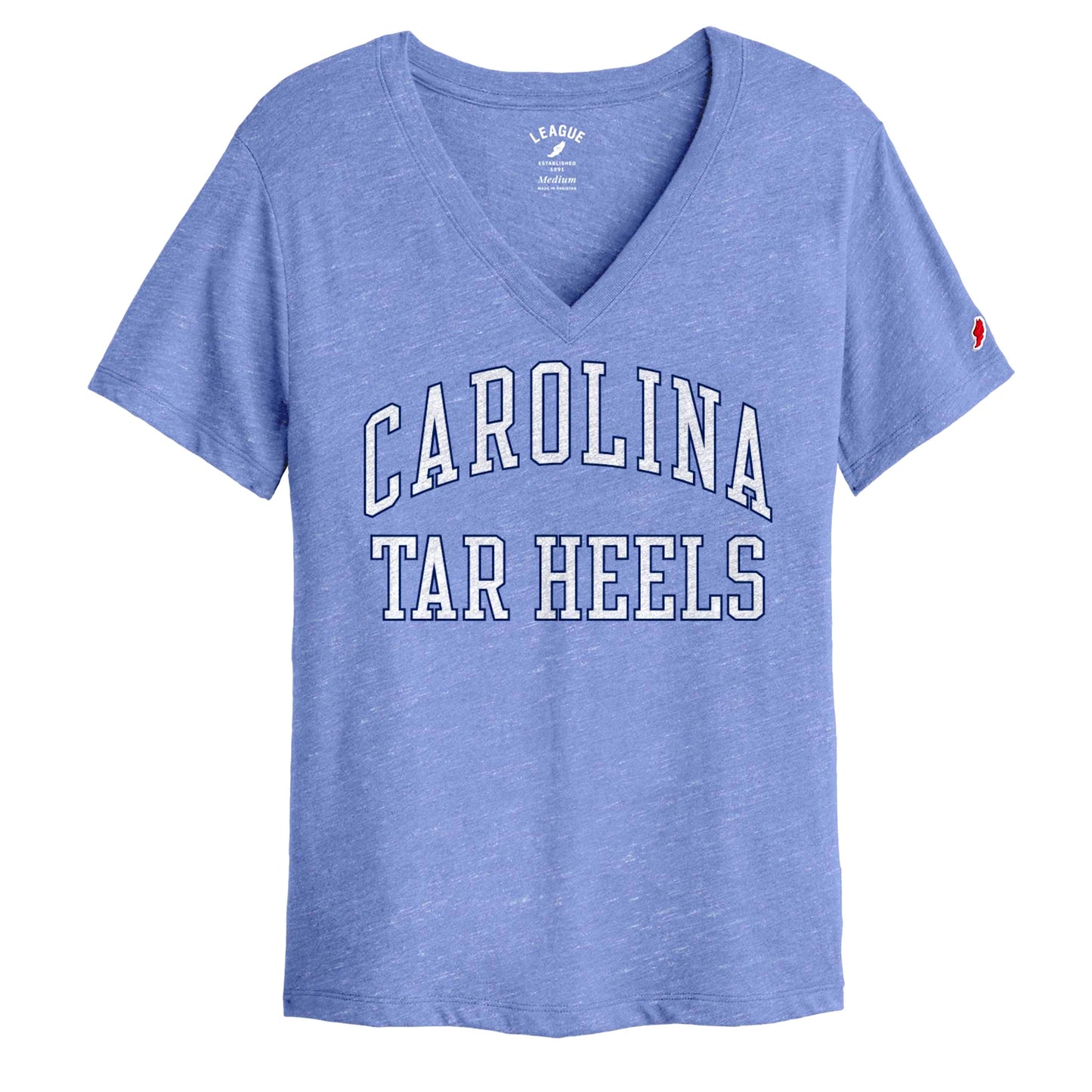 Carolina Tar Heels League Intramural UNC V-Neck T-Shirt in Carolina Blue