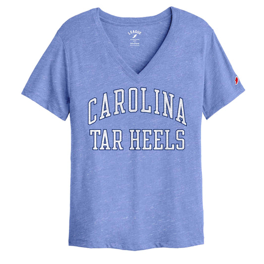Carolina Tar Heels League Intramural UNC V-Neck T-Shirt in Carolina Blue