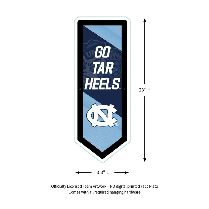 UNC Pennant LED Wall Sign