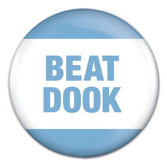 Beat Dook Button Pin for North Carolina Tar Heels Fans by Shrunken Head Brand