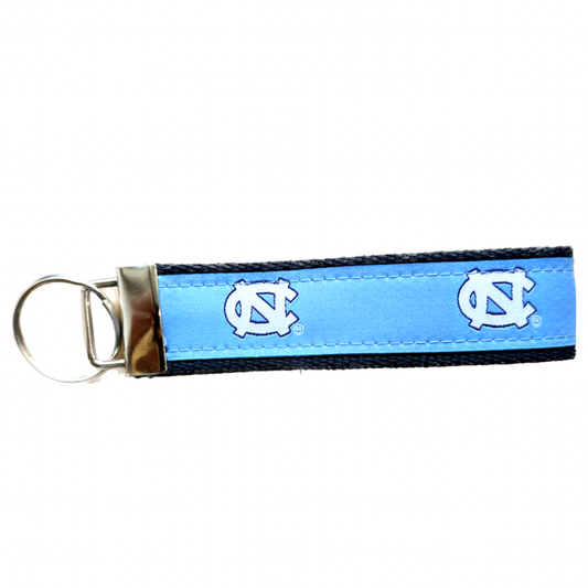 UNC Tar Heels Wristlet Strap Keychain Embroidered