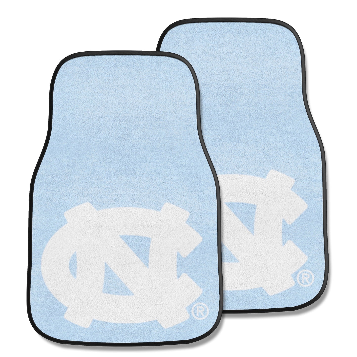 North Carolina Tar Heels 2-pc Carpet Car Mat Set with NC Logo by Fanmats