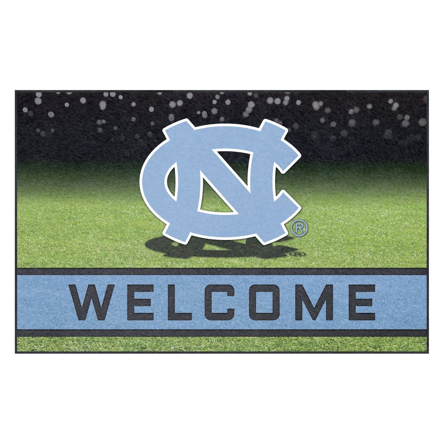 North Carolina Tar Heels Crumb Rubber Door Mat with NC Logo by Fanmats