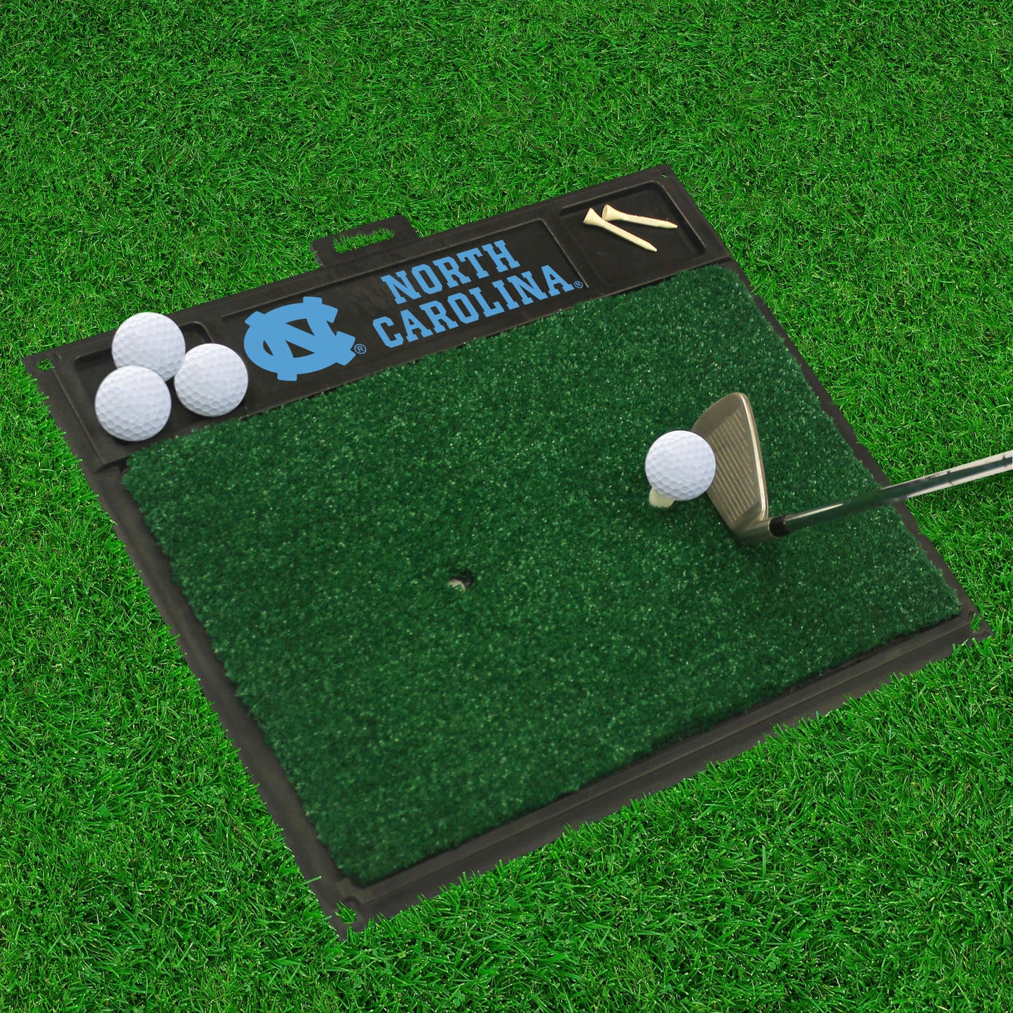 North Carolina Tar Heels Golf Hitting Mat with NC Logo & North Carolina Wordmark by Fanmats